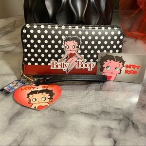 Polkadot Betty Boop Wristlet Wallet